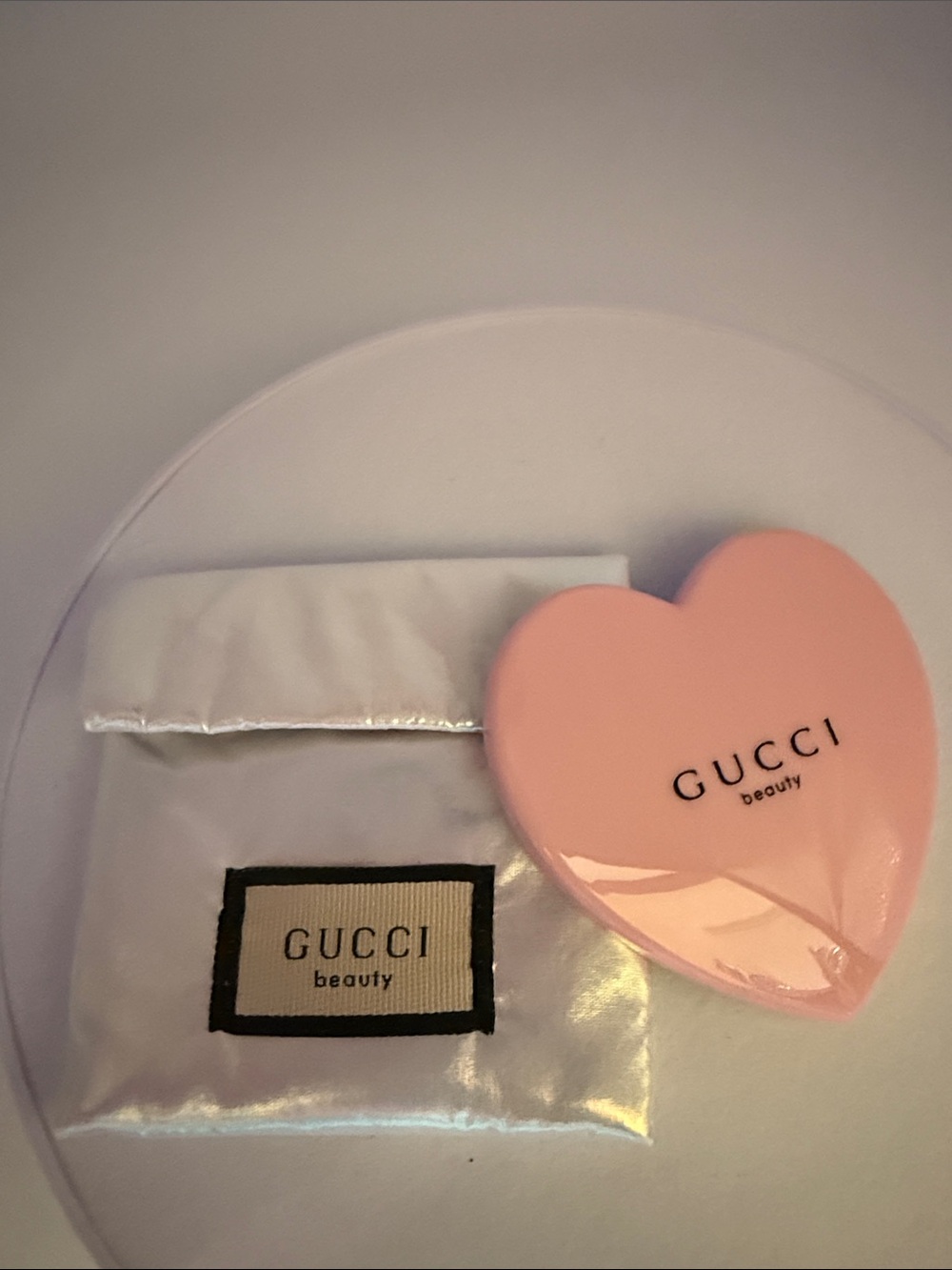 Gucci Pink Heart Highlighter Compact